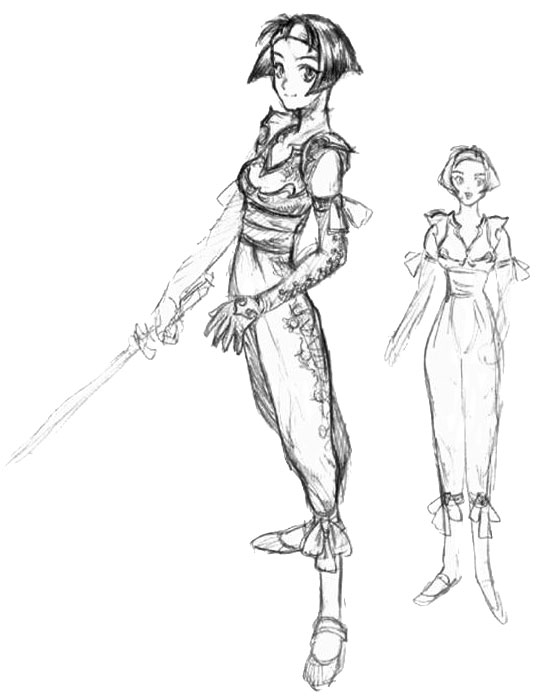 Xianghua Sketch from Soulcalibur