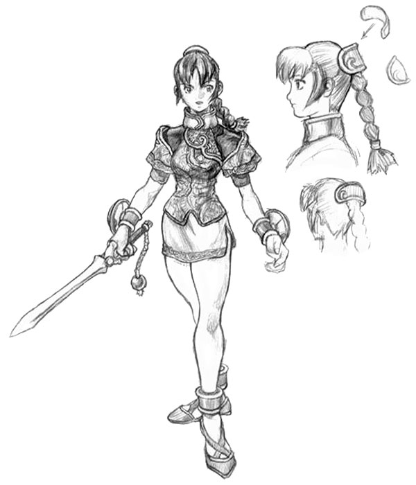 Xianghua Concept Sketch from Soulcalibur