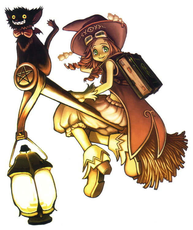 Witch & Black Cat Art from Star Ocean: Till the End of Time