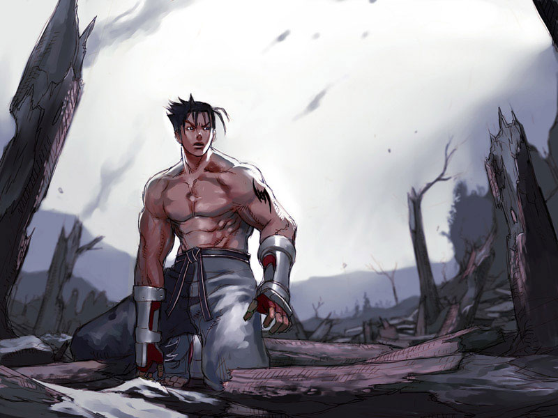 Jin Concept Art from Tekken 5