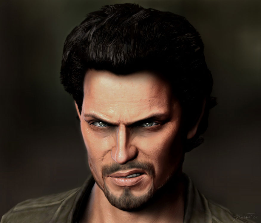 Atoq Navarro Face Art from Uncharted: Drake's Fortune