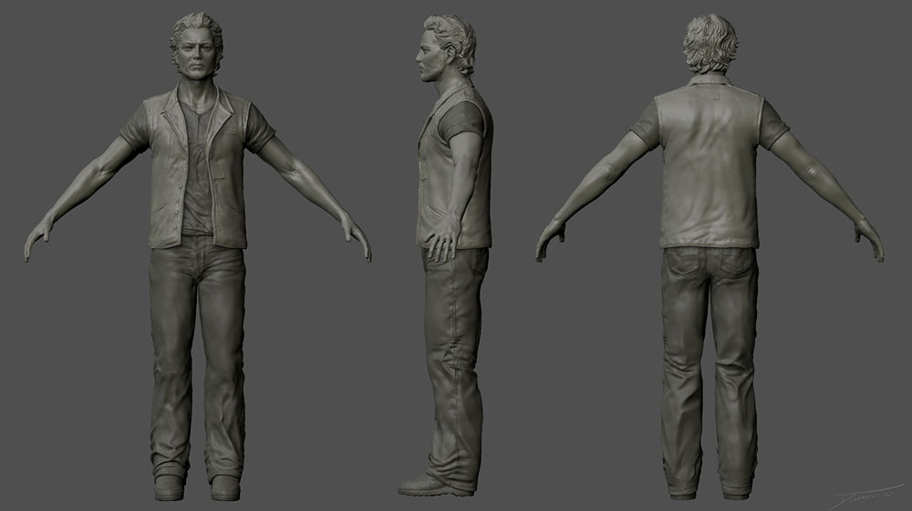 Atoq Navarro Model Art from Uncharted: Drake's Fortune