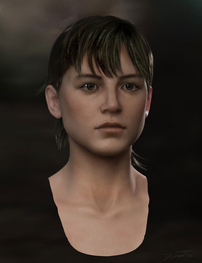 Elena Fisher Early Face Art from Uncharted: Drake's Fortune