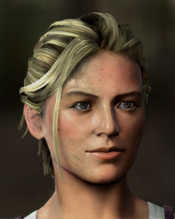 Elena Fisher Face Art from Uncharted: Drake's Fortune