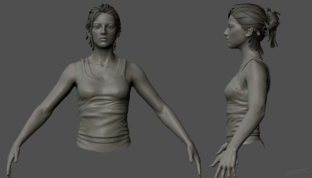 Elena Fisher Model Art from Uncharted: Drake's Fortune