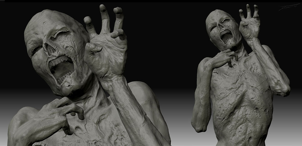 Mummy Model Art from Uncharted: Drake's Fortune
