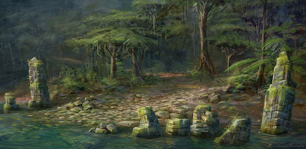 Drowned City Road Art from Uncharted: Drake's Fortune