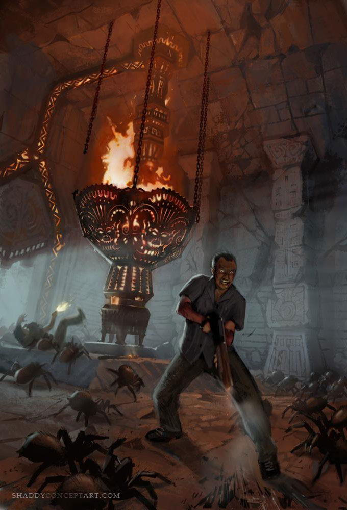El Dorado Brazier Room Art from Uncharted: Drake's Fortune