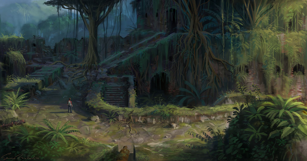 Spanish Fortress Art from Uncharted: Drake's Fortune