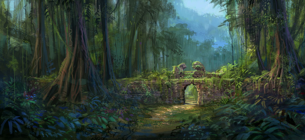 Jungle Path Art from Uncharted: Drake's Fortune