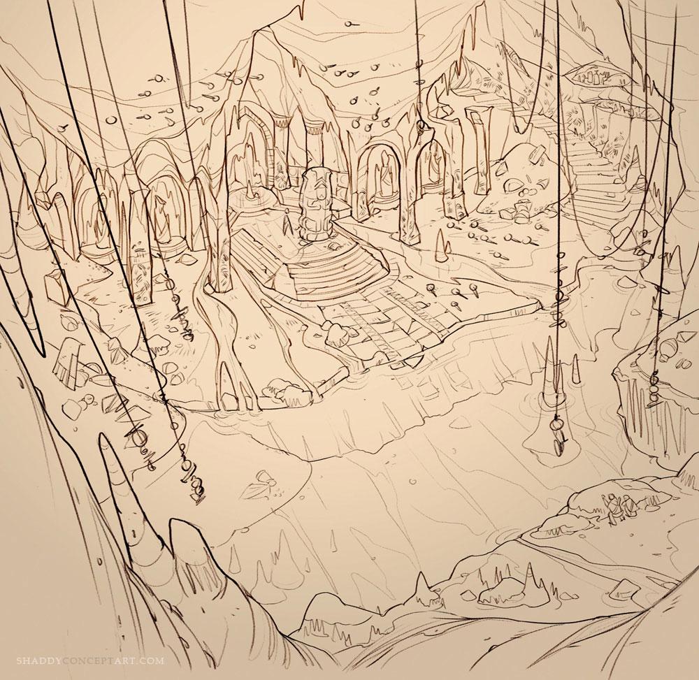 Lair Longshot Art from Uncharted: Drake's Fortune