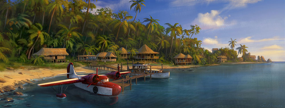 Sully's Dock Art from Uncharted: Drake's Fortune