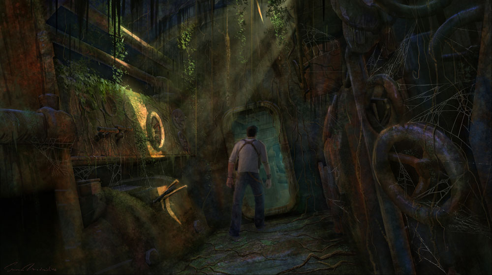 U-boat Control Room Art from Uncharted: Drake's Fortune