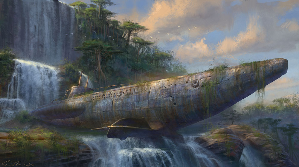 U-boat Exterior Art from Uncharted: Drake's Fortune