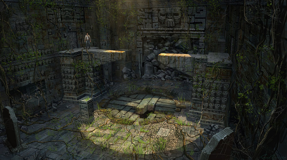 Underground Passage Well Art from Uncharted: Drake's Fortune