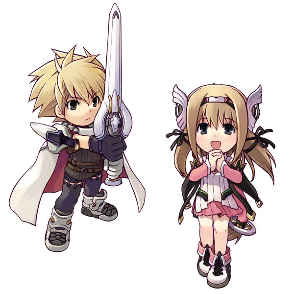 Chibi Lyner & Aurica Art from Ar tonelico: Melody of Elemia