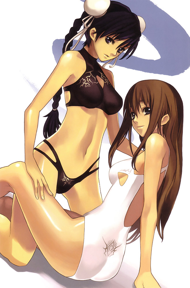 Misha & Aurica in Swimsuits Art from Ar tonelico: Melody of Elemia