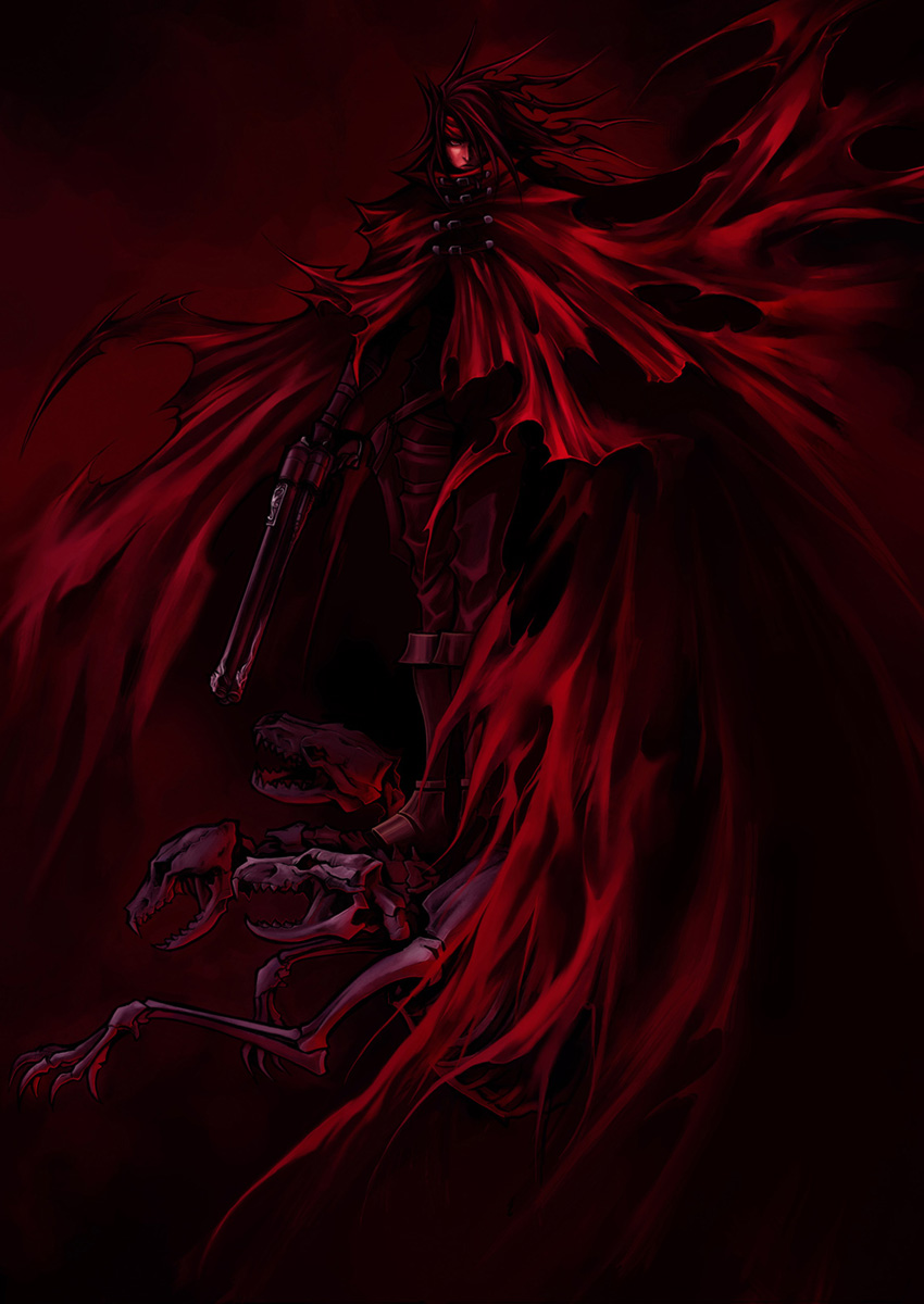 Vincent Valentine Main Illustration from Dirge of Cerberus