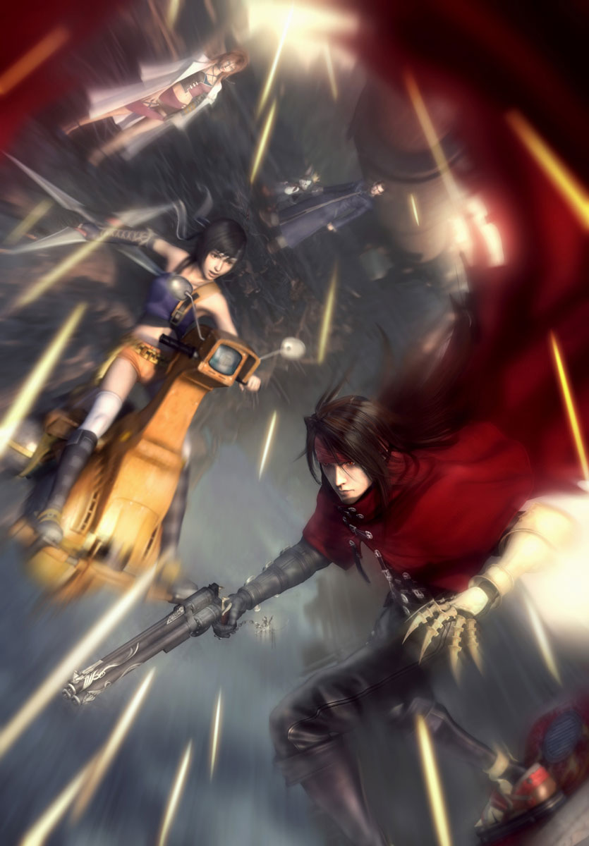 Yuffie & Vincent Art from Dirge of Cerberus