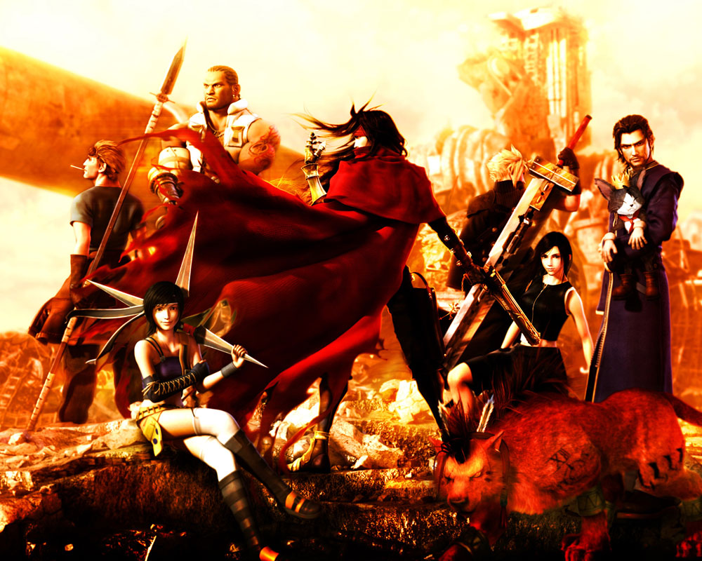 Main Characters Art from Dirge of Cerberus