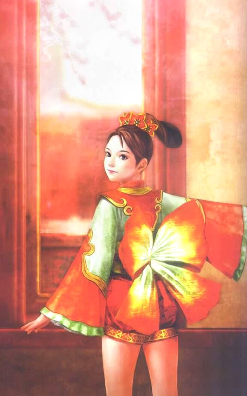 Xiao Qiao Illustration from Dynasty Warriors 4