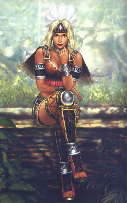 Zhu Rong Illustration from Dynasty Warriors 4