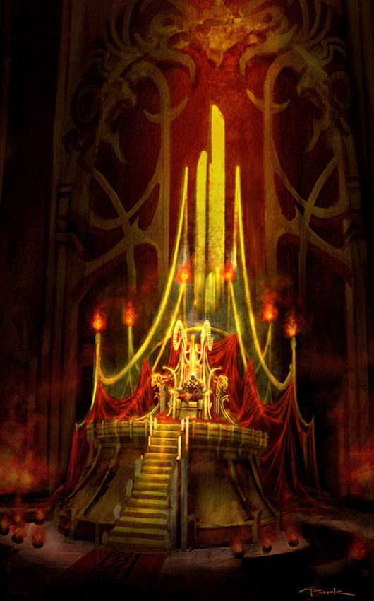 Kratos' Throne Art from God of War II