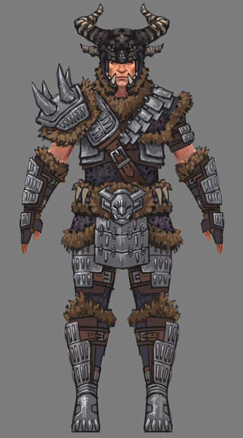 Warrior Concept Art from Guild Wars Prophecies