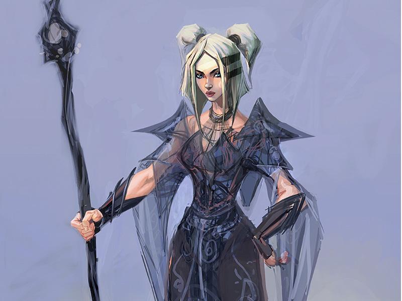 Cynn Concept Art from Guild Wars Prophecies