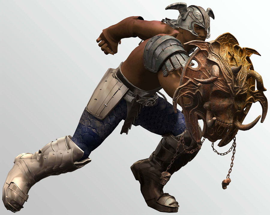 Warrior & Shield Art from Guild Wars Prophecies