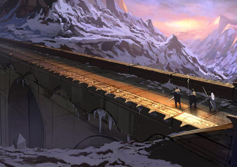 Wall Concept Art from Guild Wars Prophecies