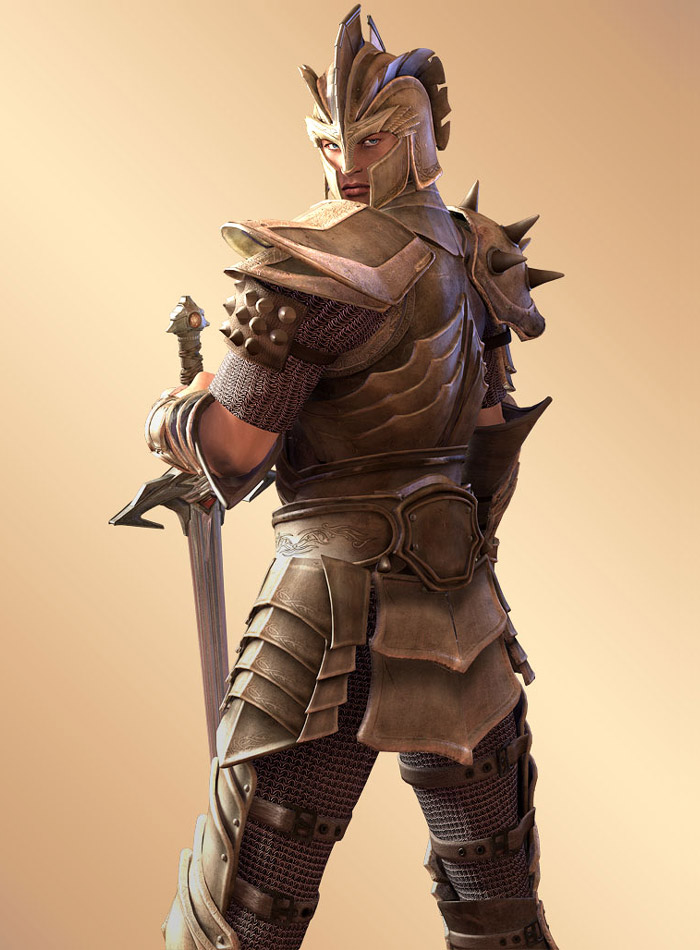 Warrior Backside Art from Guild Wars Prophecies
