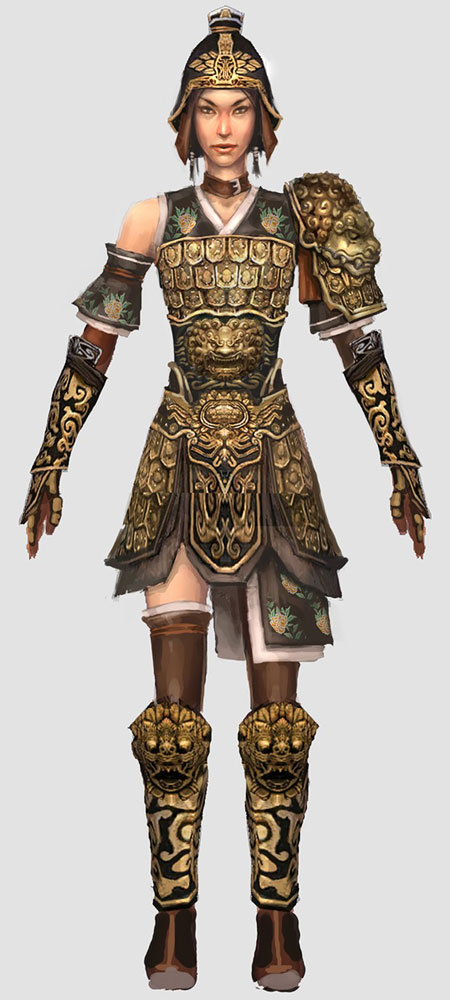 Female Character Concept Art from Guild Wars Factions