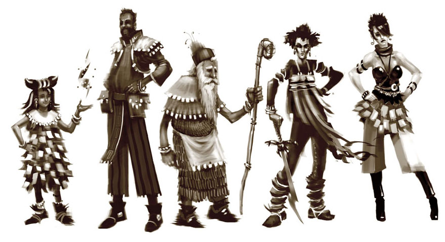 Character Art from Guild Wars Factions