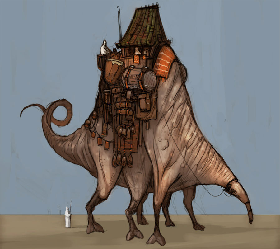 Transport Creature Art from Guild Wars Factions