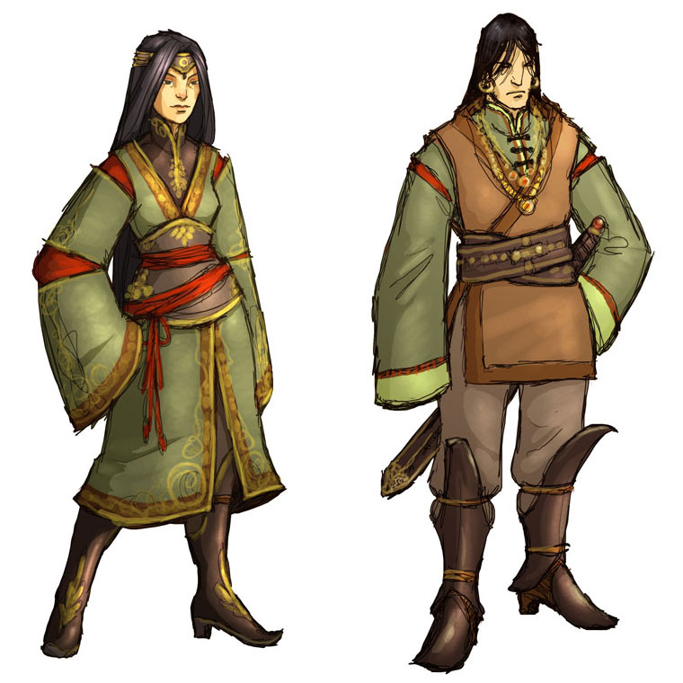 Costume Designs from Guild Wars Factions