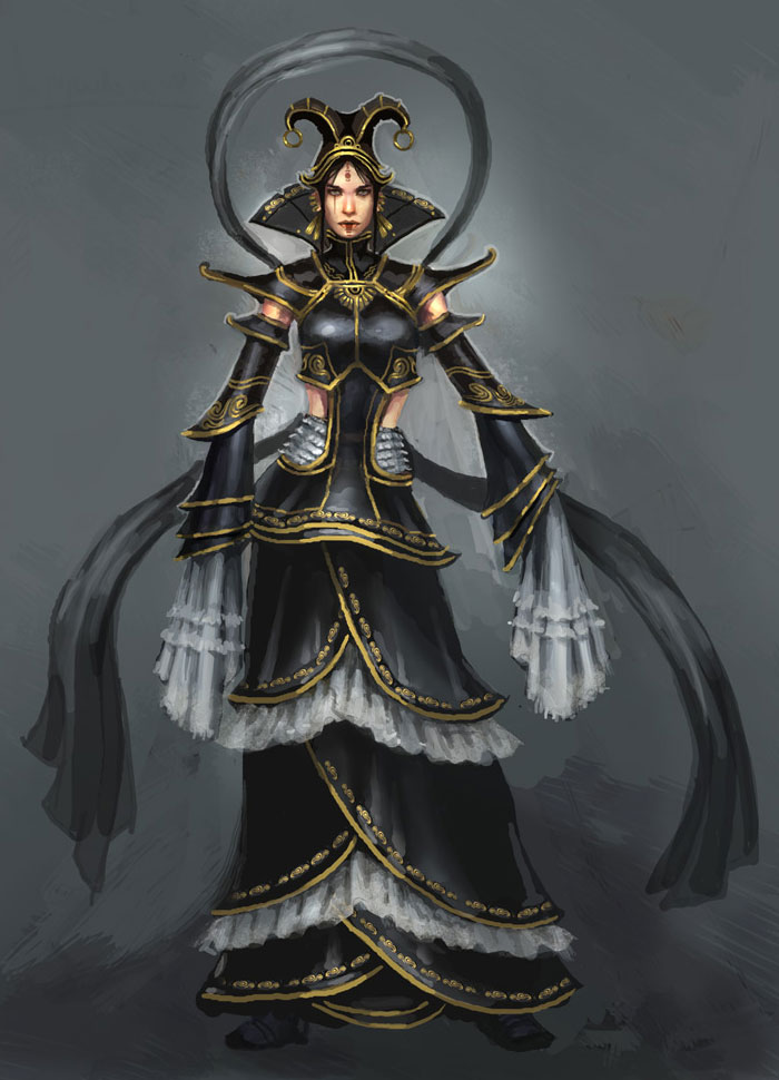 Deathwatcher Female Art from Guild Wars Factions