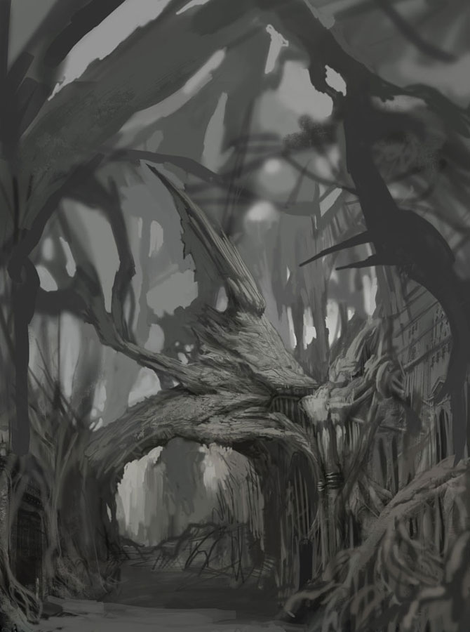 Hall Concept Art from Guild Wars Factions