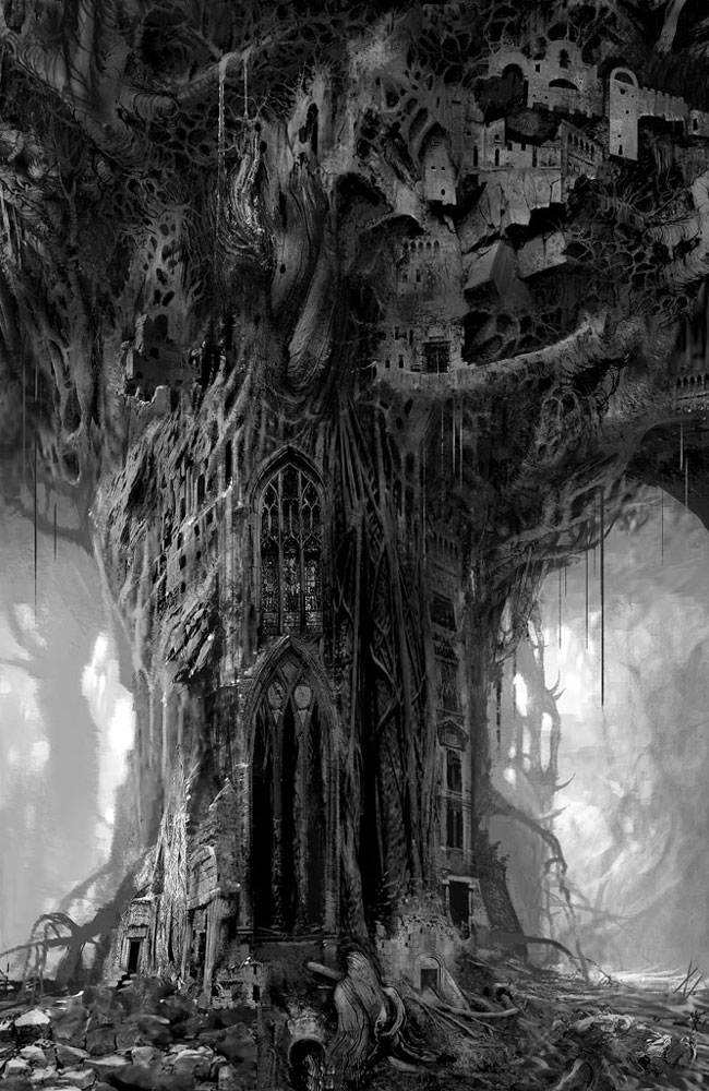 Petrified Tree Art from Guild Wars Factions