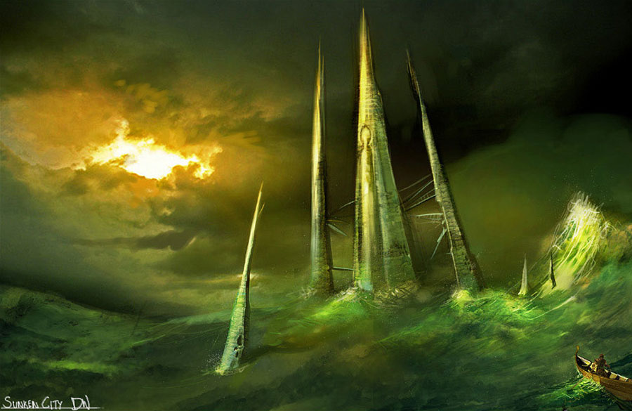 Sunken City Art from Guild Wars Factions