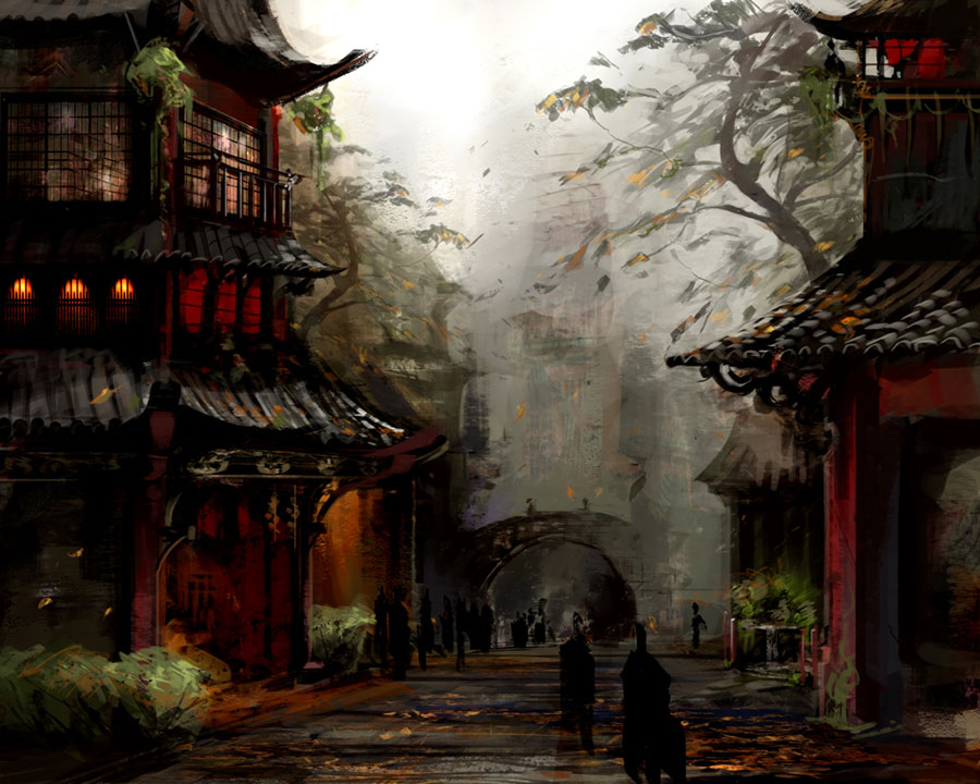 Kaineng Concept Art from Guild Wars Factions