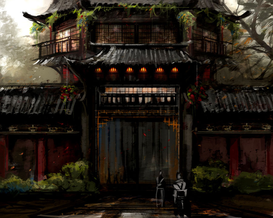 Kaineng Architecture Art from Guild Wars Factions