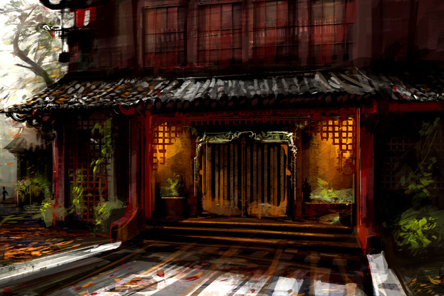 Kaineng Gate Concept Art from Guild Wars Factions