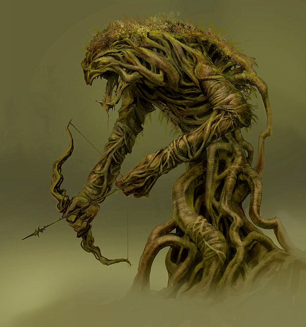 Naga Forest Lord Artwork from Guild Wars Factions