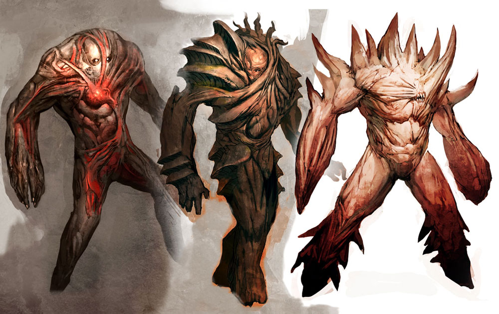 Mutant Monster Designs from Guild Wars Factions