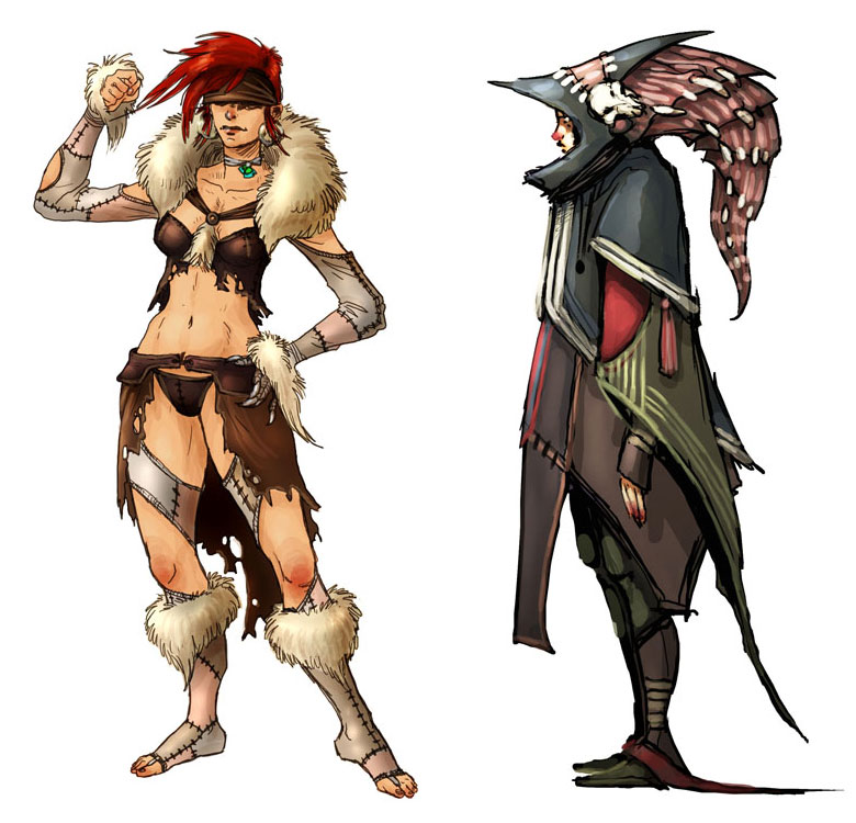 Nomad Female Art from Guild Wars Factions