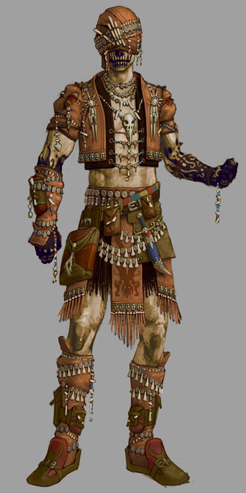 Ritualist Male Art from Guild Wars Factions