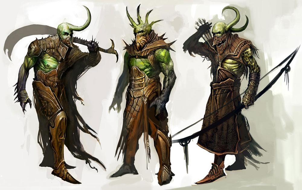 Warden Concept Art from Guild Wars Factions