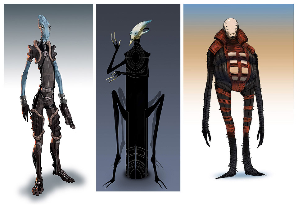 Alien Concept Art from Mass Effect