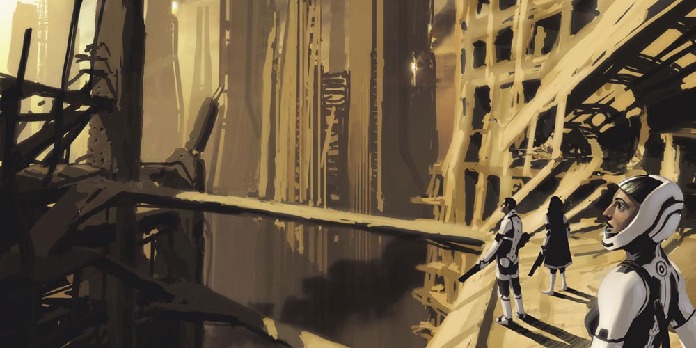 Environment Exploration Art from Mass Effect